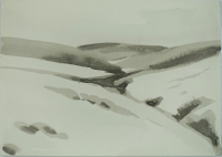 Field and Valley Series I (18.5 x 27 cm) Ink on paper