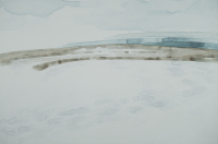 Snowfields I (35 x 53 cm) Watercolour on paper