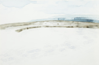Snowfields I (35 x 53 cm) Watercolour on paper