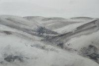 Along the Valley (24 x 35 cm) Ink and graphite on paper